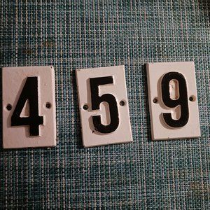 HOUSE NUMBERS